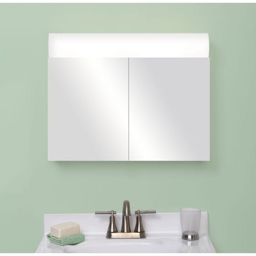 23.25" x 18.63" Lighted Frameless Medicine Cabinet