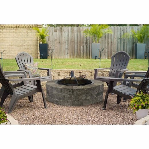 Rustico Fire Pit Kit Packaging-Gray