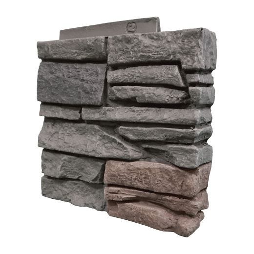 Genstone 12.5" Stacked Stone Right Corner Panel