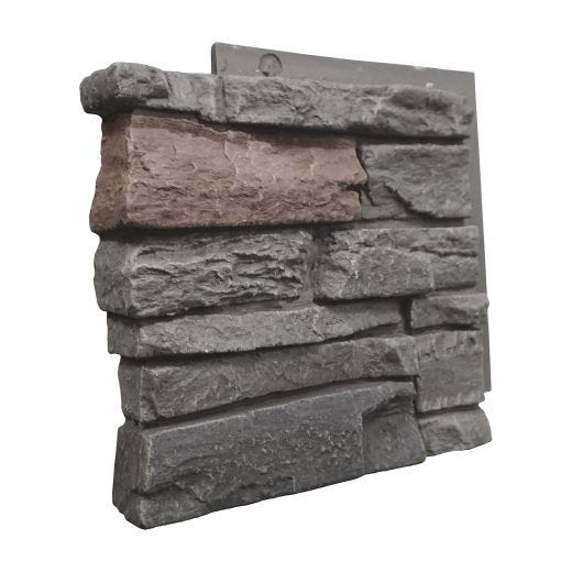 Genstone 12.5" Stacked Stone Left Corner Panel