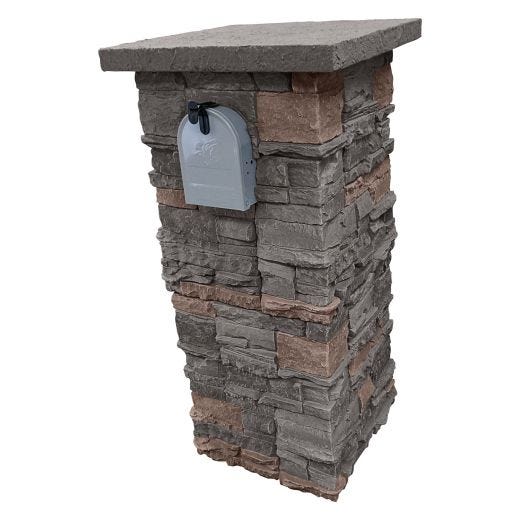 GenStone 48"X8" Stacked Stone Pillar Panel