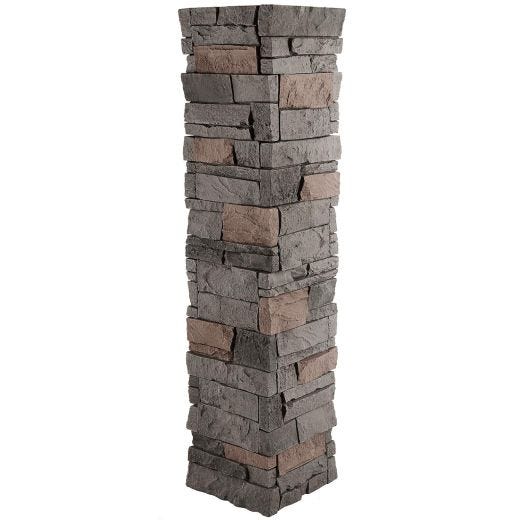 GenStone 48"X8" Stacked Stone Pillar Panel