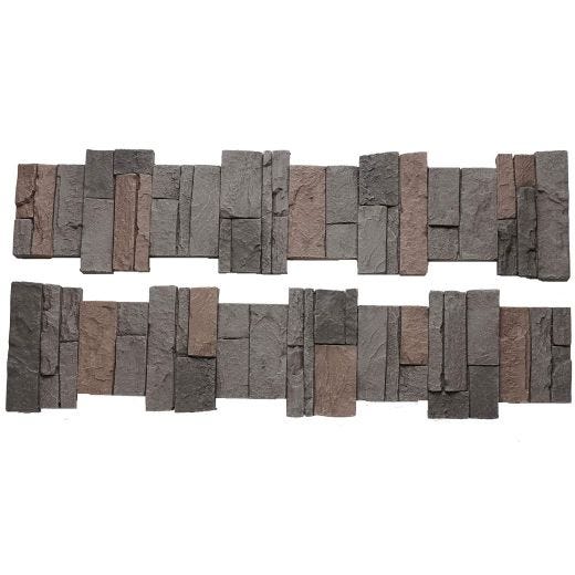GenStone 48"X8" Stacked Stone Pillar Panel