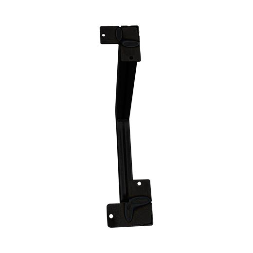 15" High Black Steel V Furniture Leg Pair