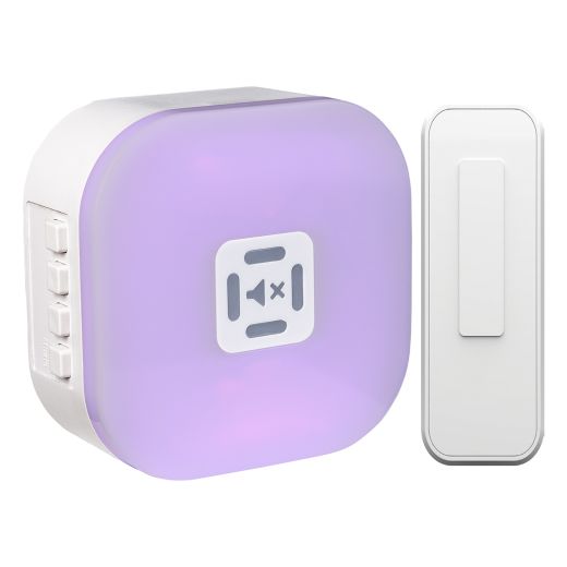 Wireless LED Illuminated Plug-In Chime