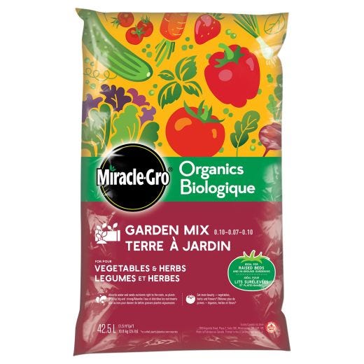 Miracle-Gro Organics Garden Mix-Vegetables And Herbs 42.5L