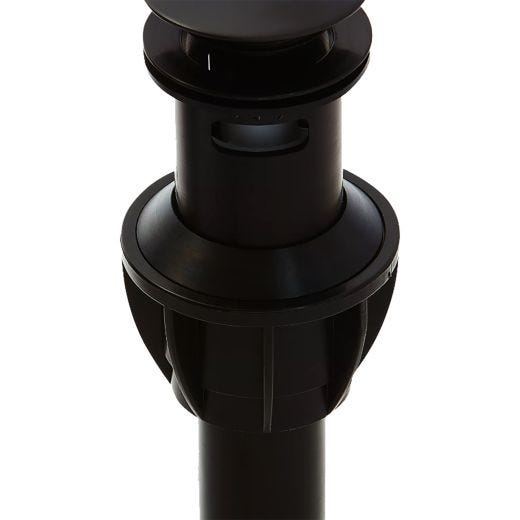 Push And Seal Drain Assembly-Matte Black