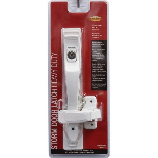 Heavy Push Button Keyed Handle-White