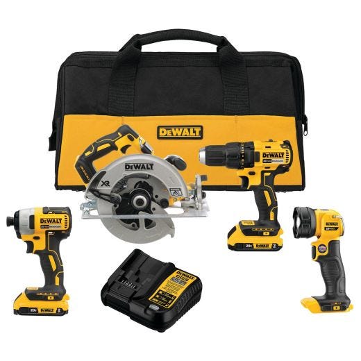 20V Max Cordless Brushless 4 Tool Combo Kit