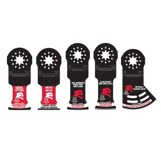 5 Piece Starlock General Purpose Oscillating Blade Set