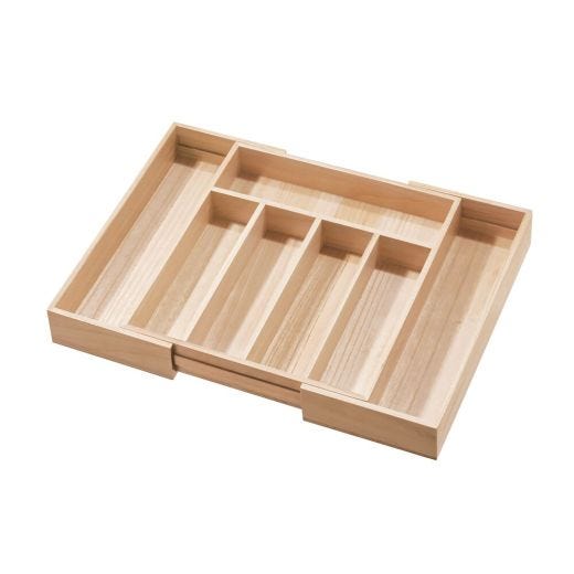 Expandable Wood Cutlery Tray