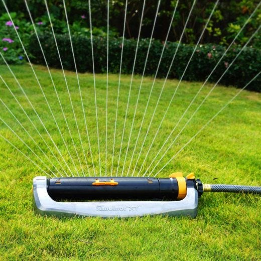 Turbo Oscillating Sprinkler With Flow Control