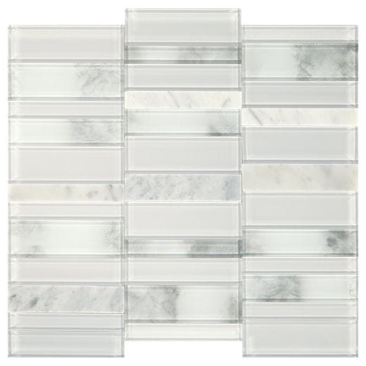Straight Stack Simply Stick Mosaic 13.35 Sq-Ft/Box