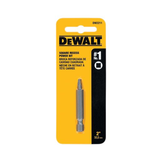 DeWalt #1 Square Recess 2" Power Bit