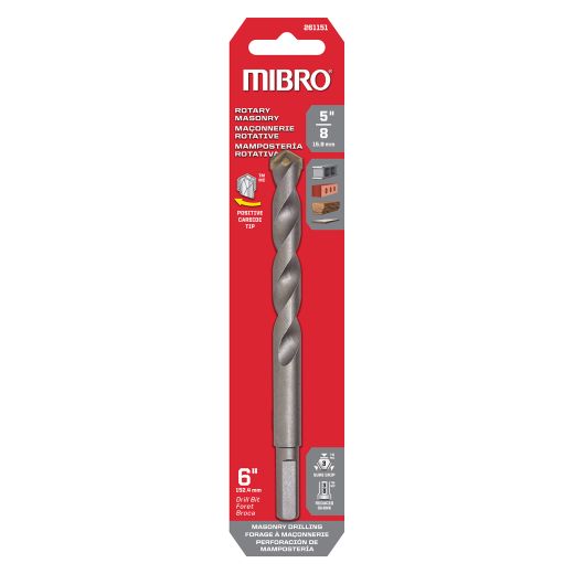 5/8" Carbide Rotary Masonry Drill Bit