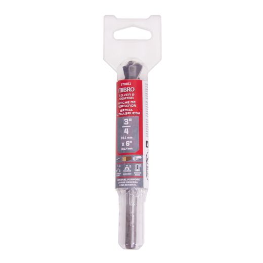 3/4" x 6" Silver And Deming Drill Bit