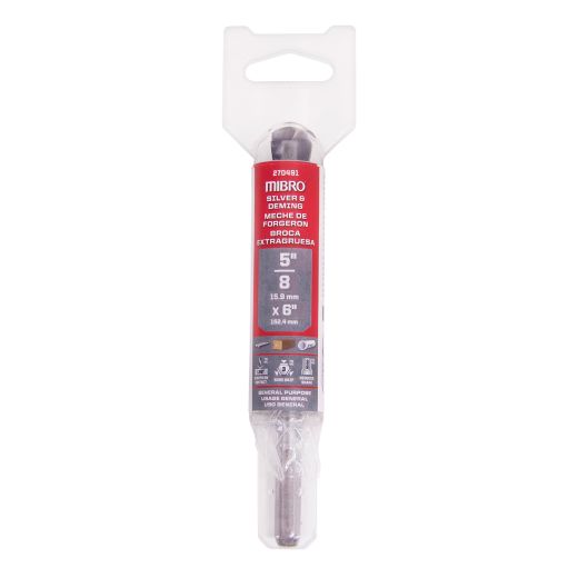 5/8" x 6" Silver And Deming Drill Bit