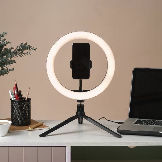 10" LED Color-Select Ring Light With Tripod