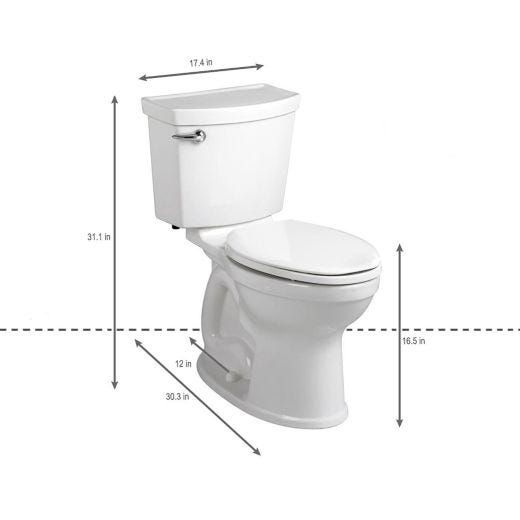 Champion 4 1.28 GPF Right Height 2-Piece Toilet