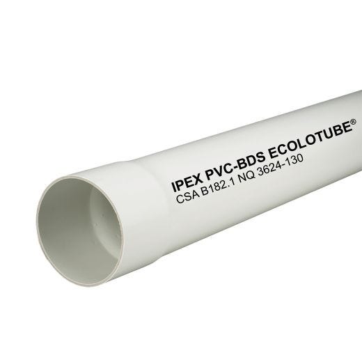 4" x 10' PVC Solid Sewer Pipe