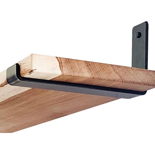 8'' Black Metal J Brackets