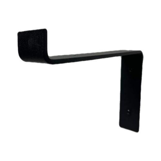 10" Black Metal S Brackets