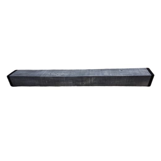 5" x 7" x 5' Pine Fireplace Mantle with Metal End Caps Brown