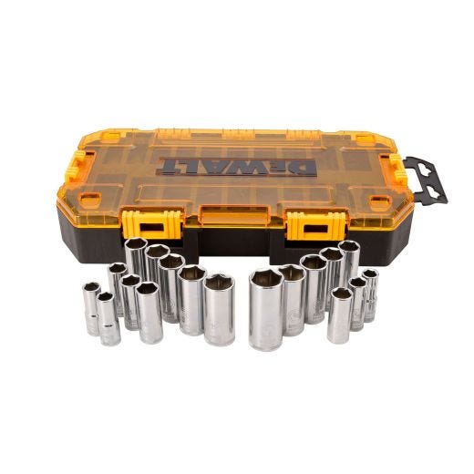 Dewalt Tough Box 20 Piece 3/8" Drive Deep Combinatin Socket