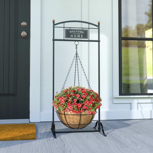 40" Modern Farmhouse Basket Hanger