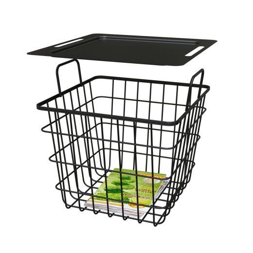 Modern Farmhouse Plant Stand With Bin