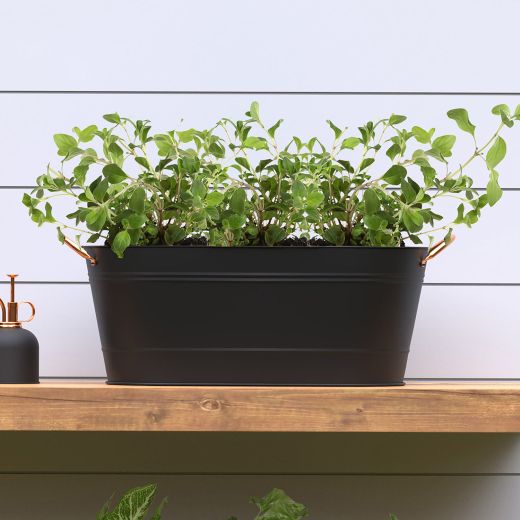 Modern Farmhouse Oval Washtub Planter