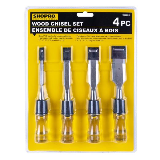 4-Piece Wood Chisel Set