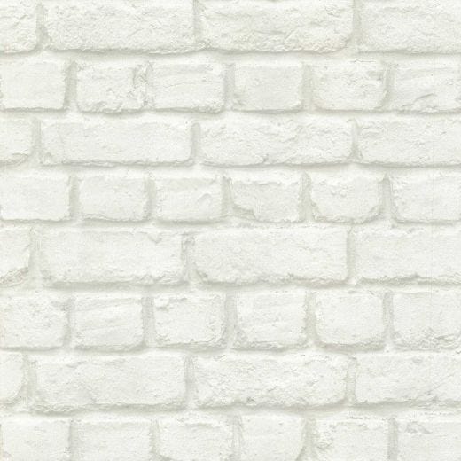 Grey White Brick Wallpaper