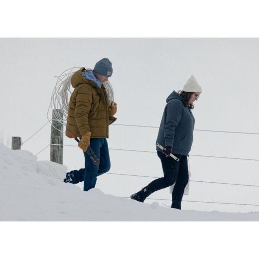 Knit Cuffed Beanie winter White