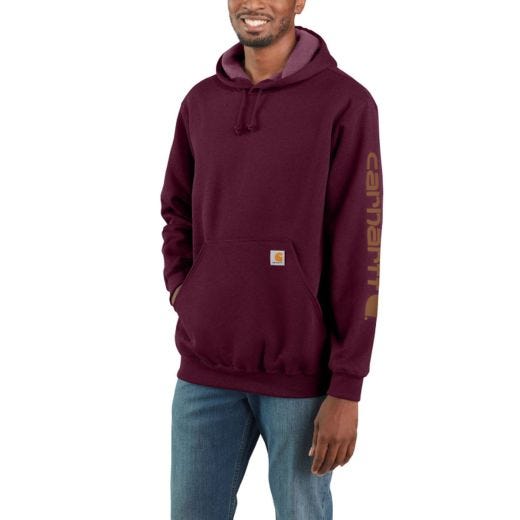 Midweight Logo Sleeve Sweatshirt-Port Large
