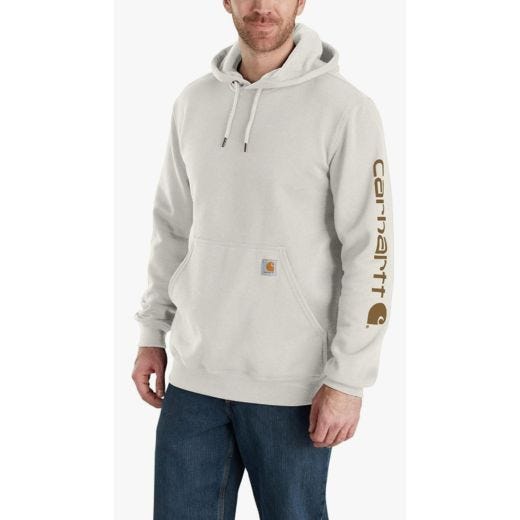 Midweight Logo Sleeve Sweatshirt-Malt Large
