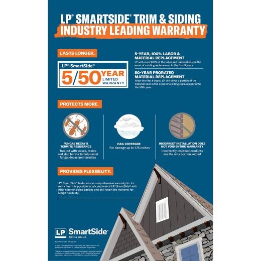 Cedar Trim 4/4"x6"x16' LP SmartSide-Primed