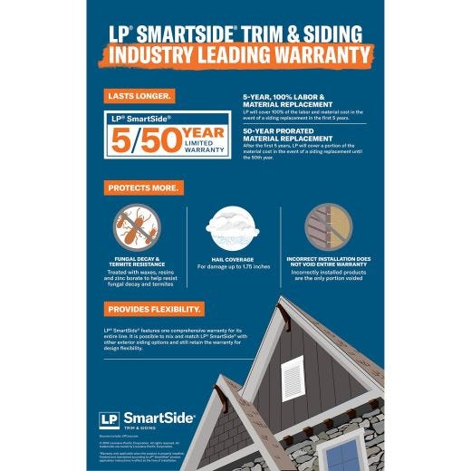 Cedar Trim 5/4"x4"x16' LP SmartSide-Primed