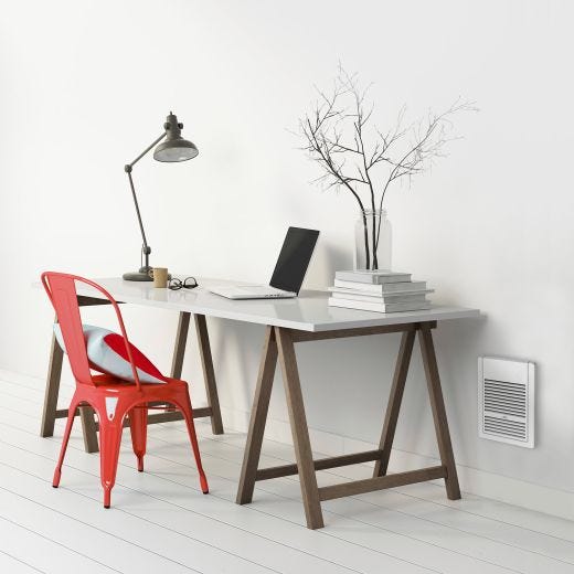 Wall Fan Heater Without Control 1000W/240V-White