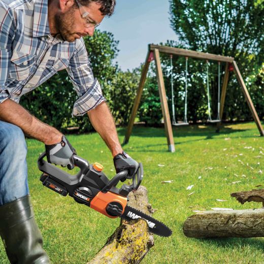 WORX 20V PowerShare 10" Cordless Chainsaw