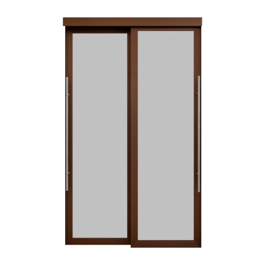 72" x 80" Lounge Cherry Clear Mirror Closet Door