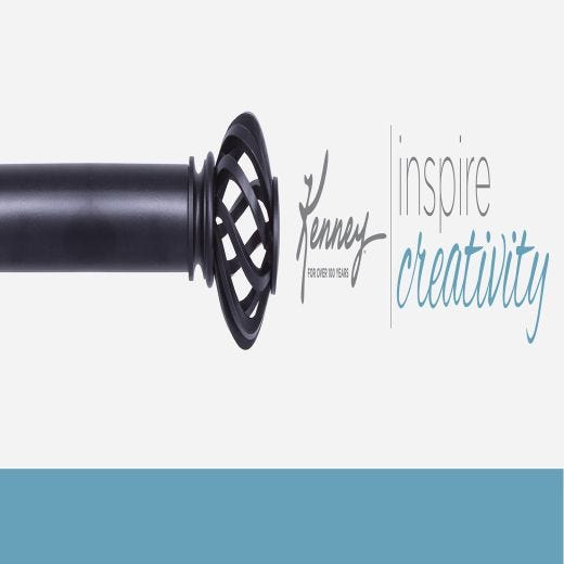 1" 30-84" Cage Black Adjustable Curtain Rod