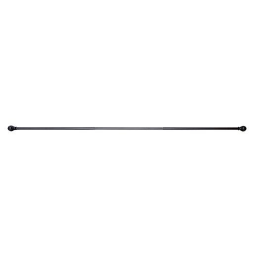 1" 30-84" Layla Matte Black Adjustable Curtain Rod