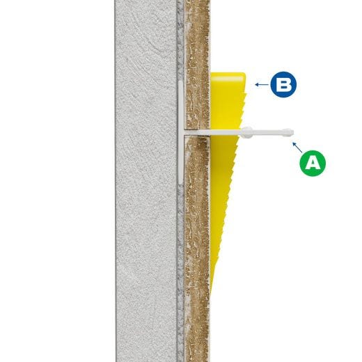 Bande de fixation pour tapis à double usage de 4 pi, paquet