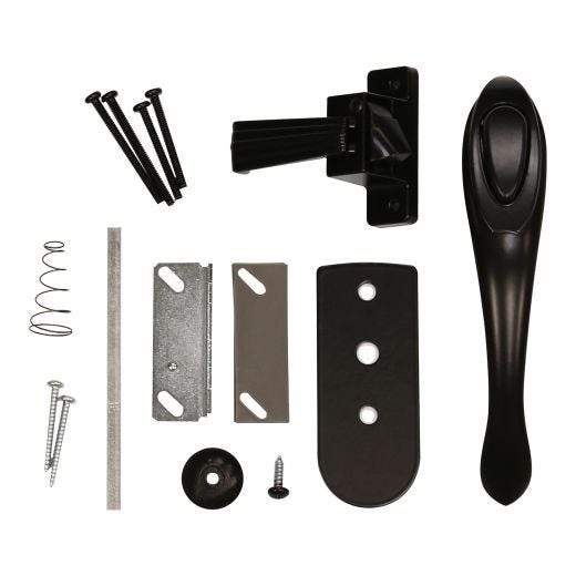 Push Button Euro Black Handle