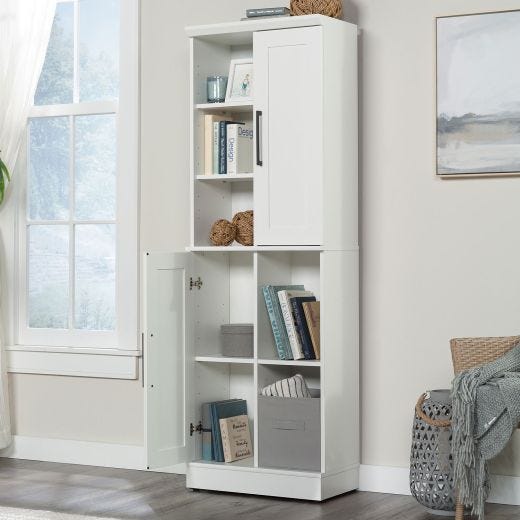 Armoire de rangement de la collection HomePlus, blanc