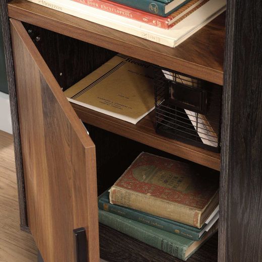 Canton Lane Bookcase With Door Grand Walnut