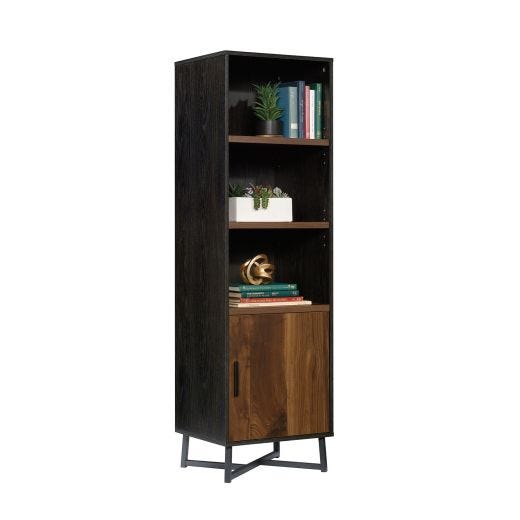 Canton Lane Bookcase With Door Grand Walnut