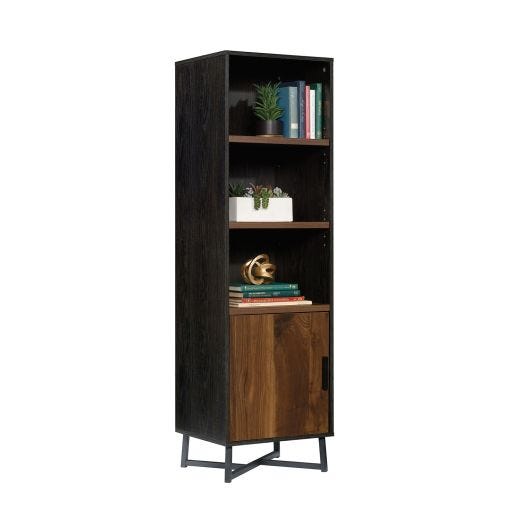 Canton Lane Bookcase With Door Grand Walnut