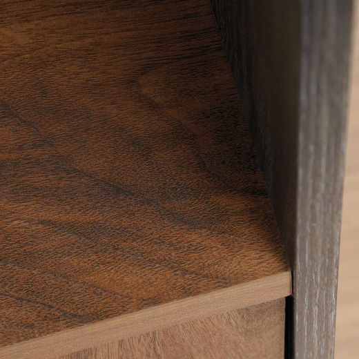 Canton Lane Bookcase With Door Grand Walnut